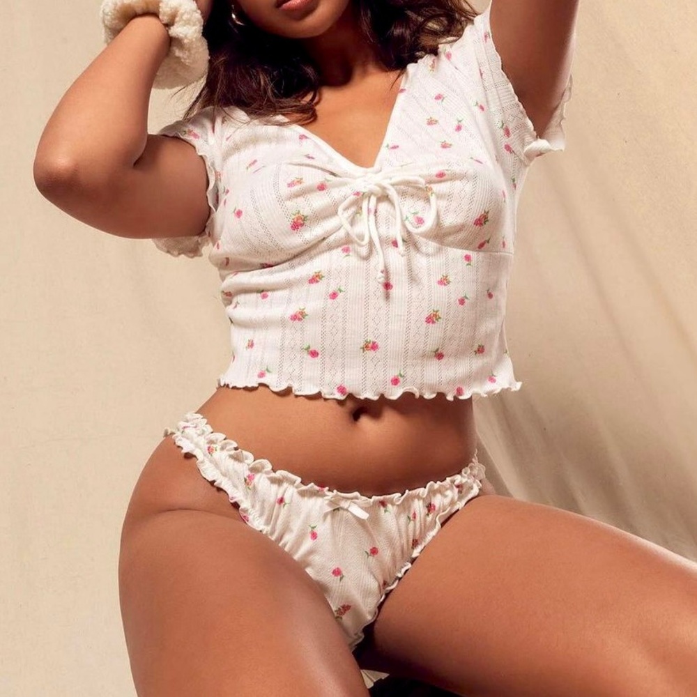 2PIECE For Love & Lemons Blossom Pointelle Set